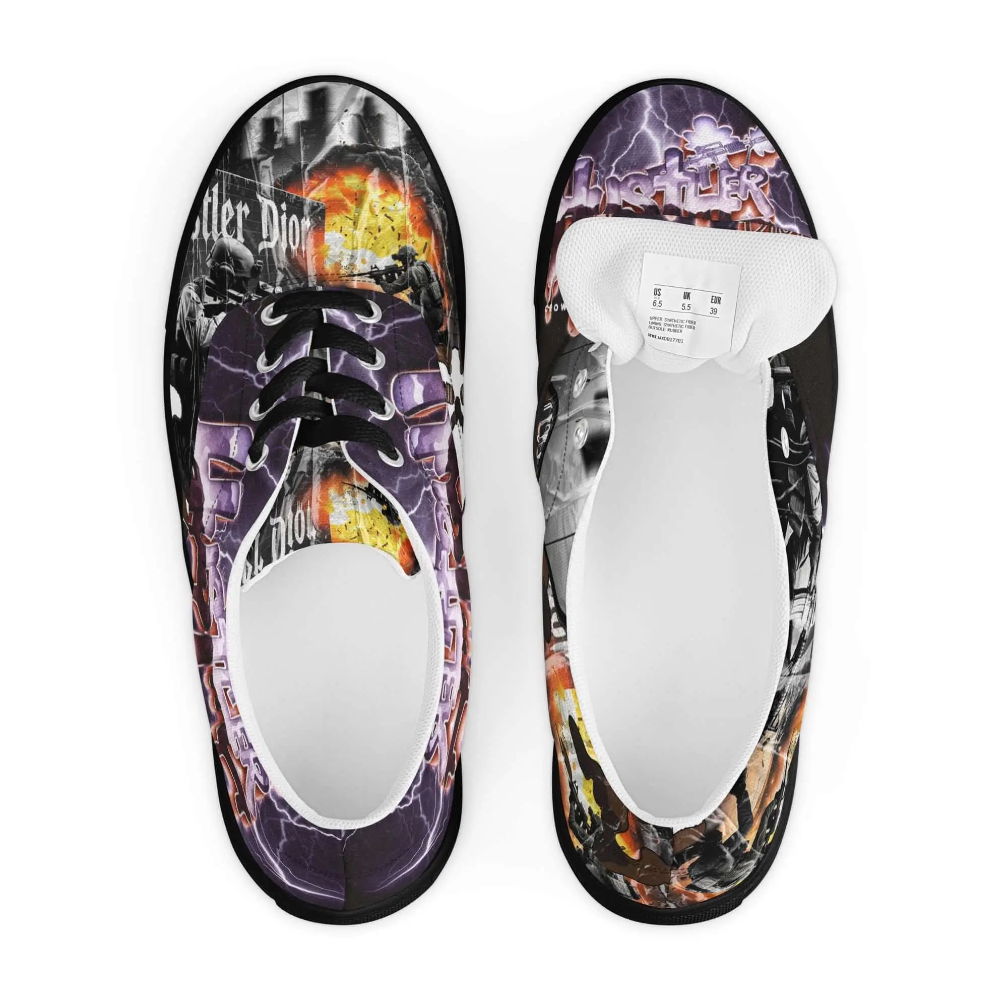 WWIII HEAT SEEKERS Men’s lace-up canvas shoes.